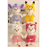 Gấu bông Búp bê Lena cao cấp xinh xắn - Áo, mũ có thể tháo rời - Tặng bạn gái, bé gái