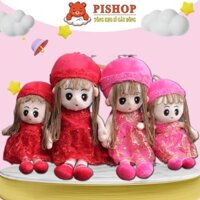 Gấu Bông Búp Bê Màu Hồng Và Đỏ Siêu Xinh Hàng Cao Cấp Size 60cm - 70cm Toy Đồ Chơi Không Phát Nhạc búp  bê