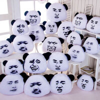 gấu bông búp bê may mắn gấu Đồ chơi nhồi bông đầu gấu trúc ngộ nghĩnh với biểu cảm và gối ngộ nghĩnh