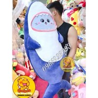 Gấu Bông Cá Mập Mặt Mèo Baby Shark Siêu To - Cá Mập nhồi Bông Cao Cấp