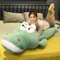 Gấu Bông Cá Sấu Mặt Ngáo Thú Nhồi Bông Gối Ôm Hình Cá Sấu Siêu To Khổng Lồ