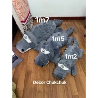 Gấu bông Cá Sấu siêu to khổng lồ gối ôm cá sấu xanh