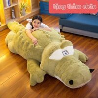 Gấu bông cá sấu xanh siêu to khổng lồ,thú nhồi bông cá sấu hàng nhập cao cấp đủ size