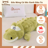 Gấu Bông Cá Sấu Xanh Siêu To Khổng Lồ , Thú Ôm Cá Sấu Siêu Bự -TN1