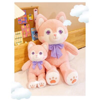 Gấu Bông cáo nơ lông tuyết nhập khẩu siêu cute Gaubongdangtu