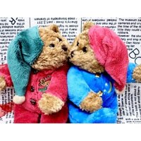 Gấu bông cặp gấu mặc đồ ngủ hôn nhau ( cặp2 con như hình)