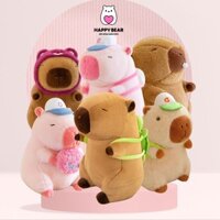 Gấu Bông Capybara Cao Cấp Các Loại, Thú Nhồi Bông HAPPY BEAR Gấu Bông Hạnh Phúc HP24