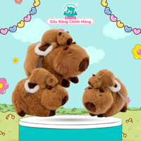 Gấu bông Capybara Cõng Con Rút Được Nhồi Gòn Cao Cấp Gấu Bông Online