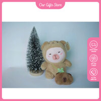 Gấu Bông Capybara Hoa Sen Our Gifts Store Chất Liệu Vải Lông Thú Cao Cấp Size 20 -25cm