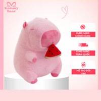 Gấu Bông Capybara Hồng Dưa Hấu Kammy Bear siêu cute, dễ thương 25cm - 45cm