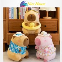 Gấu Bông Capybara mặc đồ bơi Capybara phao vịt, Gấu capybara mặc váy siêu xinh_ Nice House