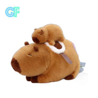 GẤU BÔNG CAPYBARA Mẹ cõng con đáng yêu