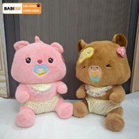 Gấu Bông Capybara Ngậm Ty Capybara Em Bé Dễ Thương Gấu Capybara Trẻ Em Đeo Bỉm Mẫu Mới Kích Thước 45Cm