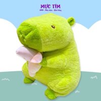 Gấu bông capybara ôm chuối xanh 40cm 240k