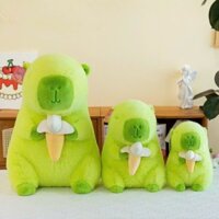 Gấu Bông Capybara Xanh Ôm Trái Chuối Ngộ Nghĩnh Đáng Yêu
