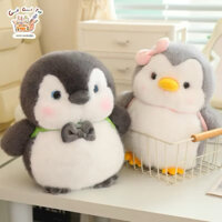 gấu bông chim cánh cụt đeo balo 23cm siêu kute