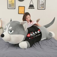 Gấu bông chó husky mặc áo