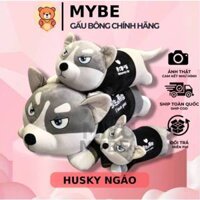 Gấu Bông Chó Husky MYBE - Thú Bông Chó Sói Ngáo Đáng Yêu - Gấu Bông Cao Cấp - Gấu Ôm - Thú Nhồi Bông Chất Vải Siêu Mịn