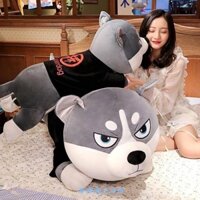 Gấu bông chó husky siêu đàn hồi - thú nhồi bông chó ngáo 5 kích thước cho bạn lựa chọn