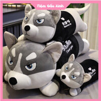 Gấu bông chó husky siêu to khổng lồ size 45cm-1m4-1m6