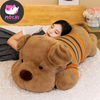 Gấu Bông Chó Mặc Áo Len, Thú Nhồi Bông Cún Mặc Áo Làm Quà Cho Bé Siêu Rễ Thương size 70cm-1m-1m3