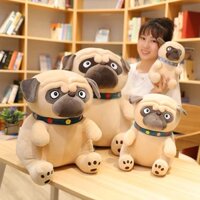 Gấu Bông Chó Mặt Xệ | Chó Pug Dáng Ngồi Dễ Thương Ảnh thật Size  35 cm | Gấu Bông Mosa