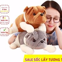 Gấu Bông Chó Ngao Mặt Nhăn Cao Cấp