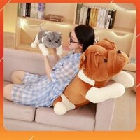 Gấu Bông Chó Ngao Mặt Nhăn Siêu Ngầu Gối Ôm Dễ Thương