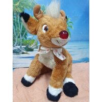 Gấu bông chó ngồi mắt nhựa