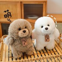 Gấu bông Chó Poodle Cute đeo vòng cổ