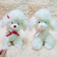 gấu bông chó poodle tiểu thư giống như thật