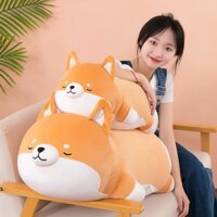 GẤU BÔNG CHÓ SHIBA NẰM NGỦ BÉO Ú CUTE SIÊU MỀM MỊN (35CM--->70CM) GỐI ÔM CHÓ SHIBA NGỦ SAY MẪU MỚI DỄ THƯƠNG ĐÁNG YÊU