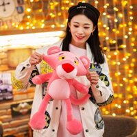 Gấu bông chú báo hồng Pink Panther dạng chibi dễ thương (25cm--->50cm) hàng việt nam mềm mịn cao an toàn cho bé