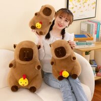 Gấu Bông Chuột Capybara Gà Con Thú Nhồi Bông Capybara Mũi Xanh Đáng Yêu - Babi mama - G136