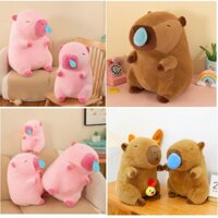 Gấu Bông Chuột Lang Nước Capybara Chảy Mũi kéo Ra Được, Đồ Chơi Dễ Thương