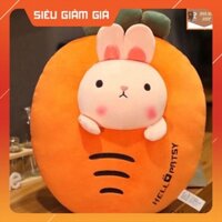 Gấu Bông Có Mền - Chăn Gối Văn Phòng 3in1 Hình Hoa Quả