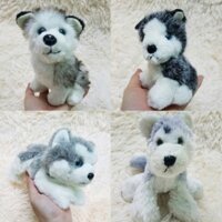 gấu bông con chó Husky Alaska giống như thật