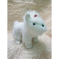 gấu bông con chó lông xù giống như thật siêu xịn