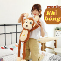Gấu Bông Con Khỉ Tay Dài Bụng Thiêu Qủa Chuối Đáng Yêu, Gấu Bông Khỉ Monkey Cute Cho Bé
