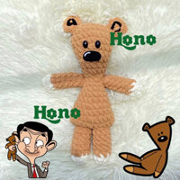 Gấu bông của Mr Bean bằng len thủ công Mr Bean Teddy bear crochet wool hand made