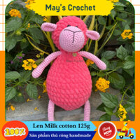 Gấu bông cừu đan len handmade dễ thương May's Croche