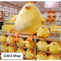 Gấu bông gà vàng bụng bự cao cấp.Gối Tựa Gà Con Thú Nhồi Bông Dễ Thương size 55cm