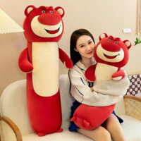 Gấu Bông Gấu Dâu Đứng dài Lotto size to 1m3, Gối Ôm Gấu Dâu quà tặng cho bé, hình thú, cute