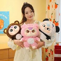 Gấu bông gấu trúc heo hồng lông xù cao cấp gấu bông gấu trúc heo cosplay bé ba mắt lém rưng,dora