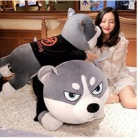 GẤU BÔNG GIÁ RẺ- GẤU BÔNG CHÓ HUSKY KHỔNG LỒ, GỐI ÔM CHÓ NGÁO SIZE 1M5 HÀNG ĐẸP - HÌNH THẬT