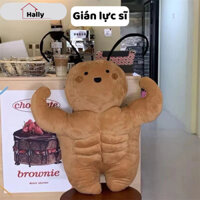 Gấu bông gián lực sĩ, gián cơ bắp tiểu cường sáu múi nhồi bông hài hước, đồ chơi vô tri 35cm - GB08