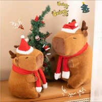 Gấu bông giáng sinh Capybara dễ thương. Đồ chơi, quà tặng sinh nhật