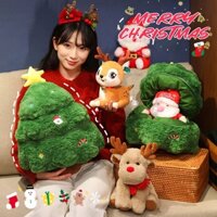 Gấu bông Giáng Sinh Ông Già David Hươu Búp Bê Búp Bê Búp Bê Sang Trọng Đồ Chơi Người Tuyết Quà Tặng Giáng Sinh Trang Trí