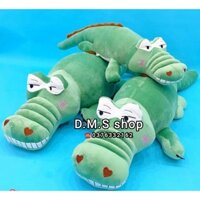 Gấu Bông Gối Ôm Cá Sấu Mặt Ngáo siêu to khủng lồ siêu dễ thương