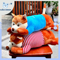 Gấu bông Gối Ôm Chó Sói Mặc Áo siêu cute hàng cao cấp mềm mịn - Gấu Shop